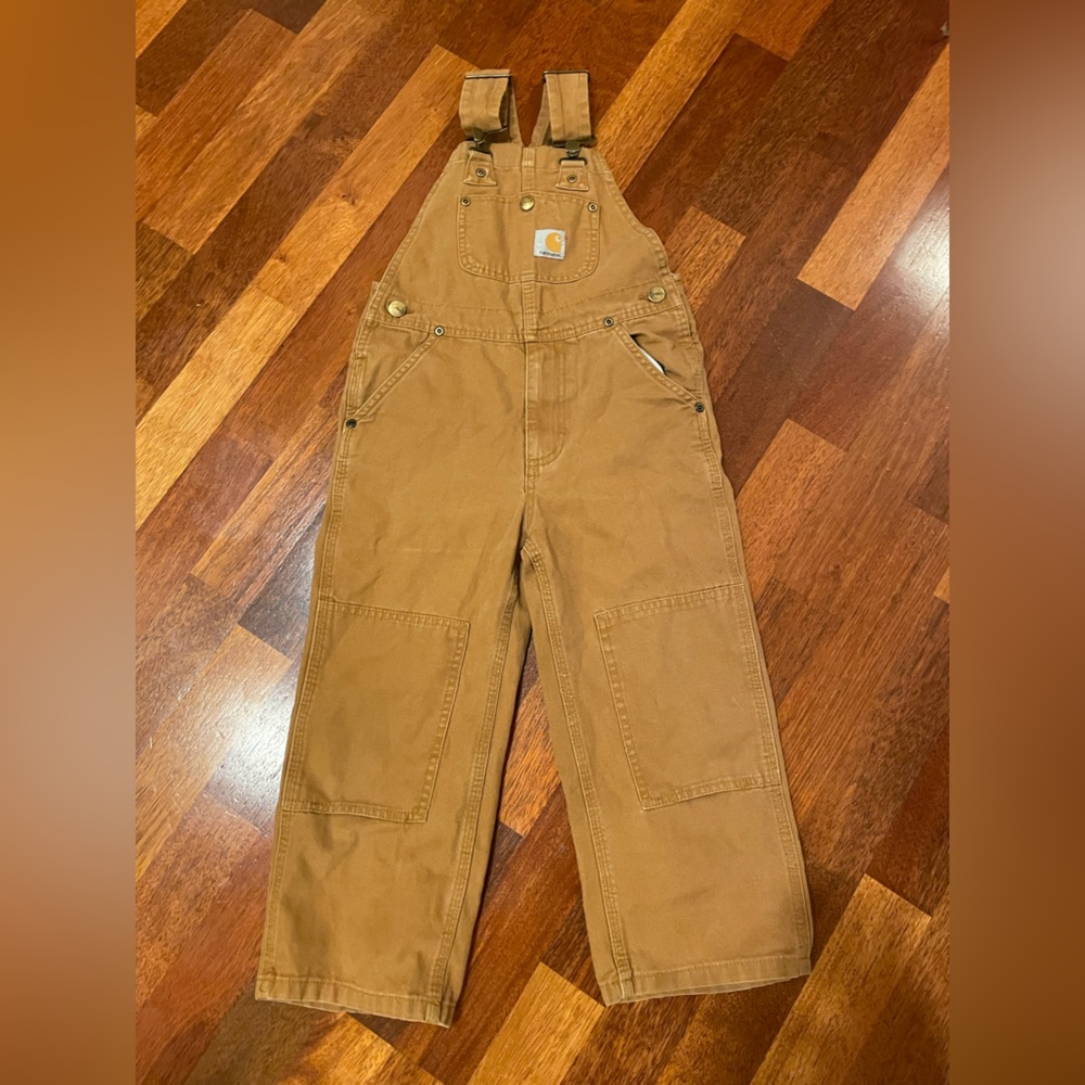 Set of two little boys carhartt overalls and carhartt insulated pants size 5